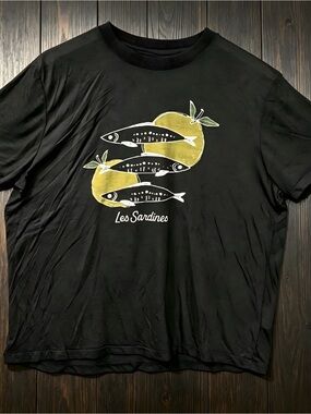 Women's Les Sardines Vintage Style Tissue Tee